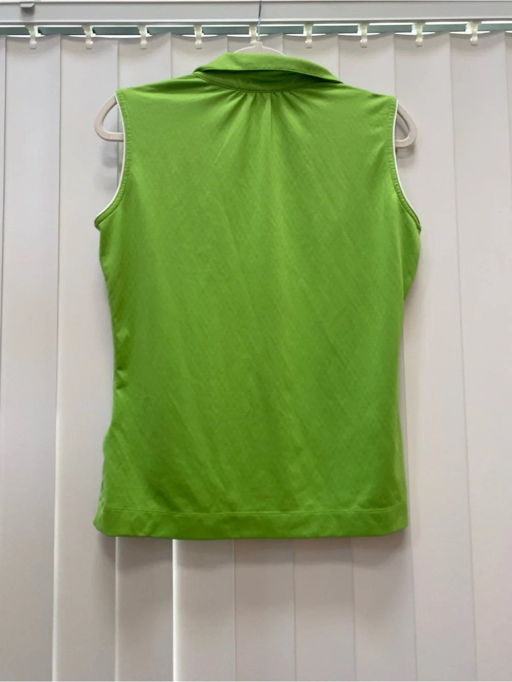 Nike Women’s Sleeveless Polo Tank Top - Lime Green